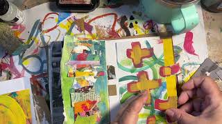 Flock Chronicles, a mixed media art journal journey process, Day  11