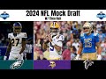 Full 2024 nfl mock draft  jayden daniels falls w theo ash