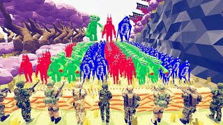 Garten of Banban Zombie 200 Units vs Army Soldier - Totally Accurate Battle Simulator TABS