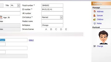 Tutorial Payroll Pro HRM - Personal information.