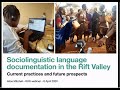 Rvn webinar series  sociolinguistic language documentation in the rift valley
