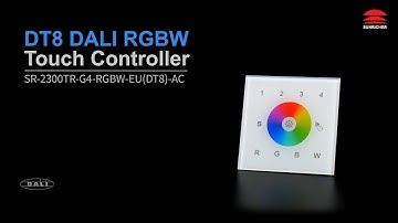 DALI RGBW Touch Controller_SR-2300TR-RGBW-EU(DT8)-AC