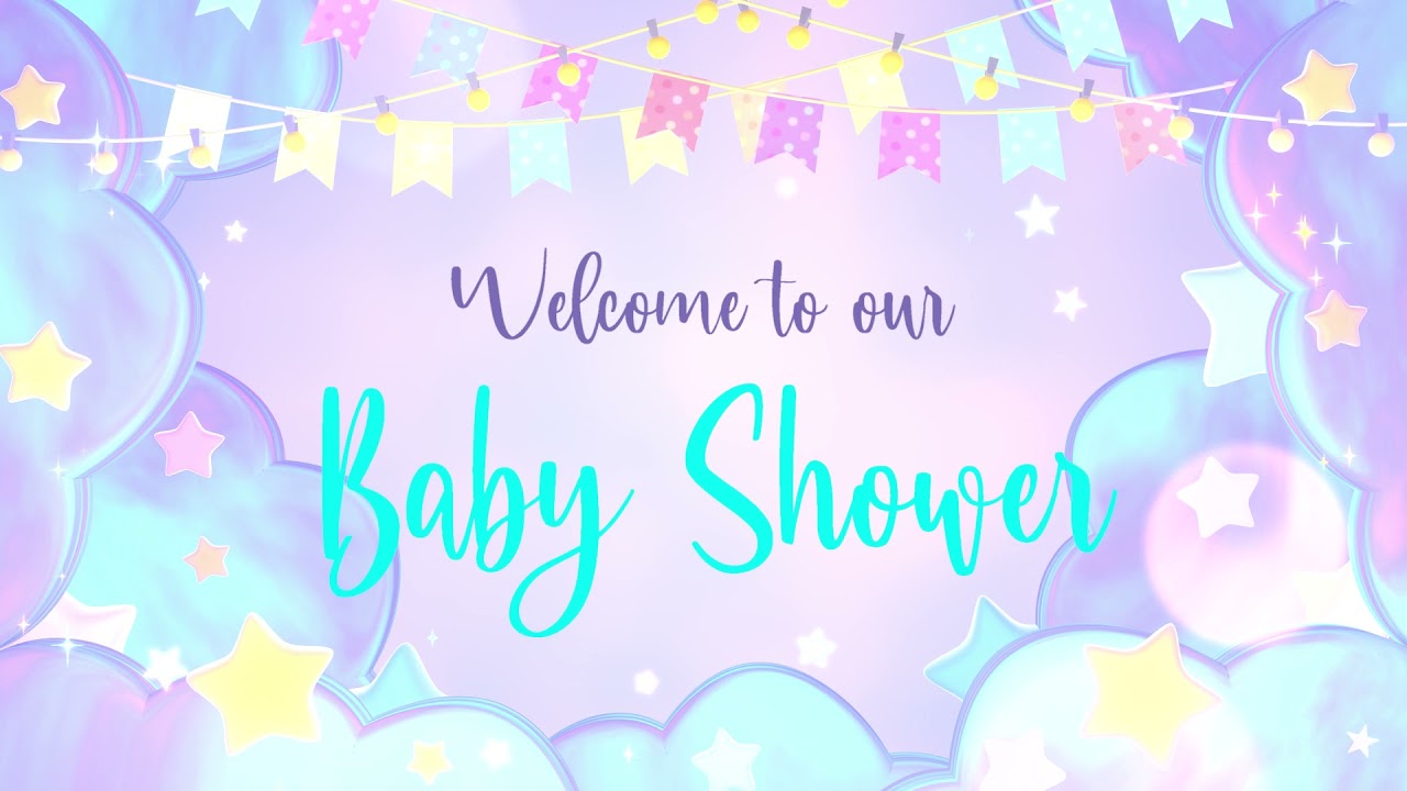 2 Hour Baby Shower Background Video  365Editscom RSVP Website Builder