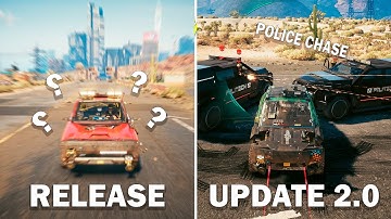 Cyberpunk 2077 - Release vs Update 2.0 - Details & Physics Comparison