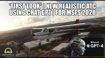 *MUST SEE* - New Amazing  Realistic AI ATC for MSFS | Using Chat GPT