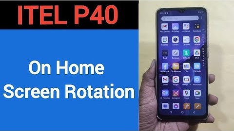 How to turn on home screen rotation, home screen auto rotation on off kaise karen, Itel P40 me home