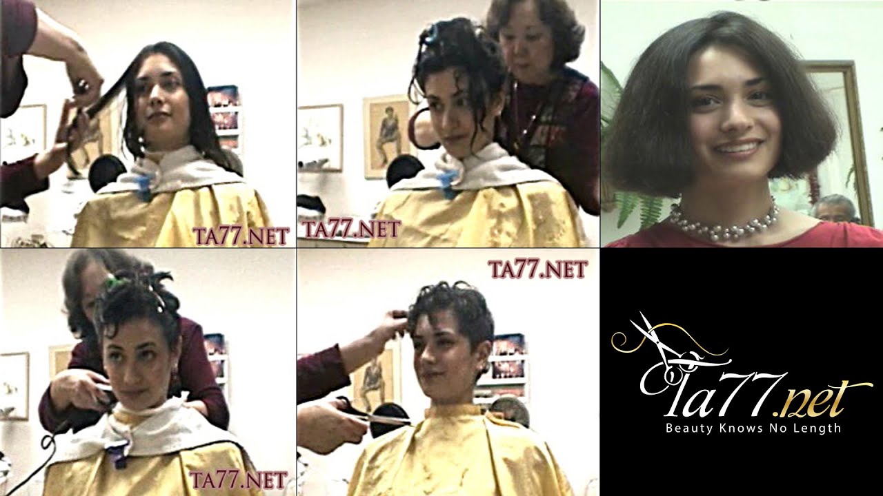 Beth SE - Pt 1: Brunette Goes Long to Clippered Crop (Free Video)