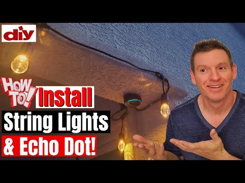 Install Smart LED String Lights with Echo Dot Control