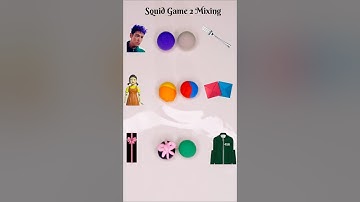 Squid Game 2 Color Mixing Guess the last color #squidgame2 #squidgame #colormixing #satisfying #asmr