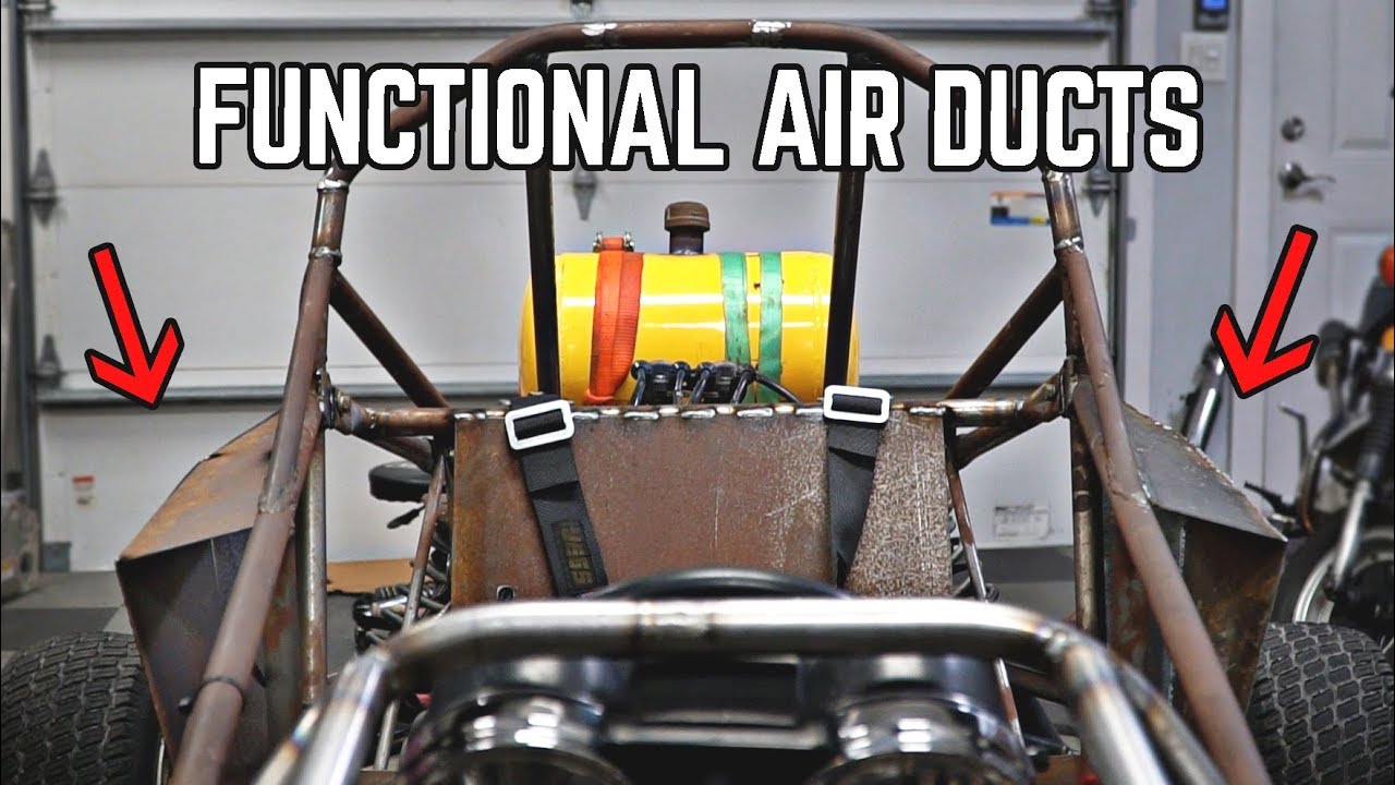 kartable Fabricating Air Scoops, Firewall, Dash, Fan | Cross Kart Build