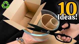 картинка: Не выбрасывай картон! 😍♻️ 10 блестящих DIY-идей для декора дома, которые ты захочешь попробовать!