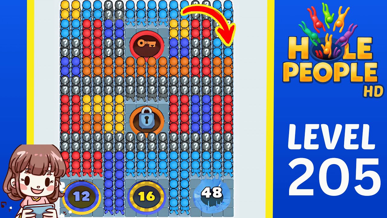Hole People Level 205 Solution Walkthrough