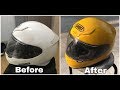 DIY Repainting of Helmet using Samurai Spray Paint | SHOEI NXR Helmet | GoPro Hero