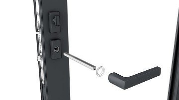Modern Swinging Door Handle Installation