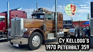 Cy Kellogg’s 1970 359 Peterbilt Semi Truck Tour  still a working rig!