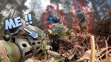 MAX Level Ghillie Suit SO GOOD I Got Stepped On! 😮 (Airsoft BB Sniper)