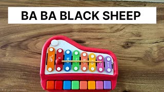 Baa Baa Black Sheep Xylophone Tutorial 🎵 | Easy Notes for Kids