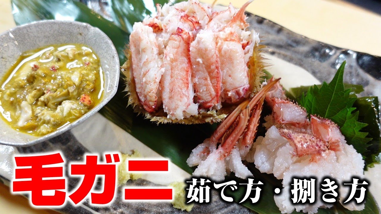 飲める蟹の作り方！【毛ガニの捌き方・剝き方】丸ごと一匹茹で方から食べ方まで簡単に教えます！