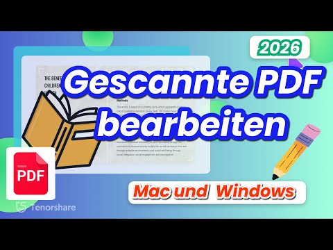 Gescannte PDF bearbeiten kostenlos und einfachen Methode | OCR PDF Anleitung