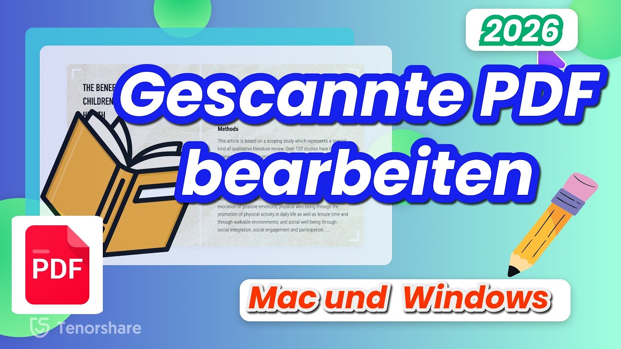 Gescannte PDF bearbeiten kostenlos und einfachen Methode | OCR PDF Anleitung