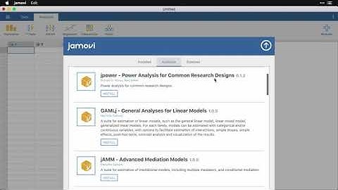 Navigating jamovi — jamovi