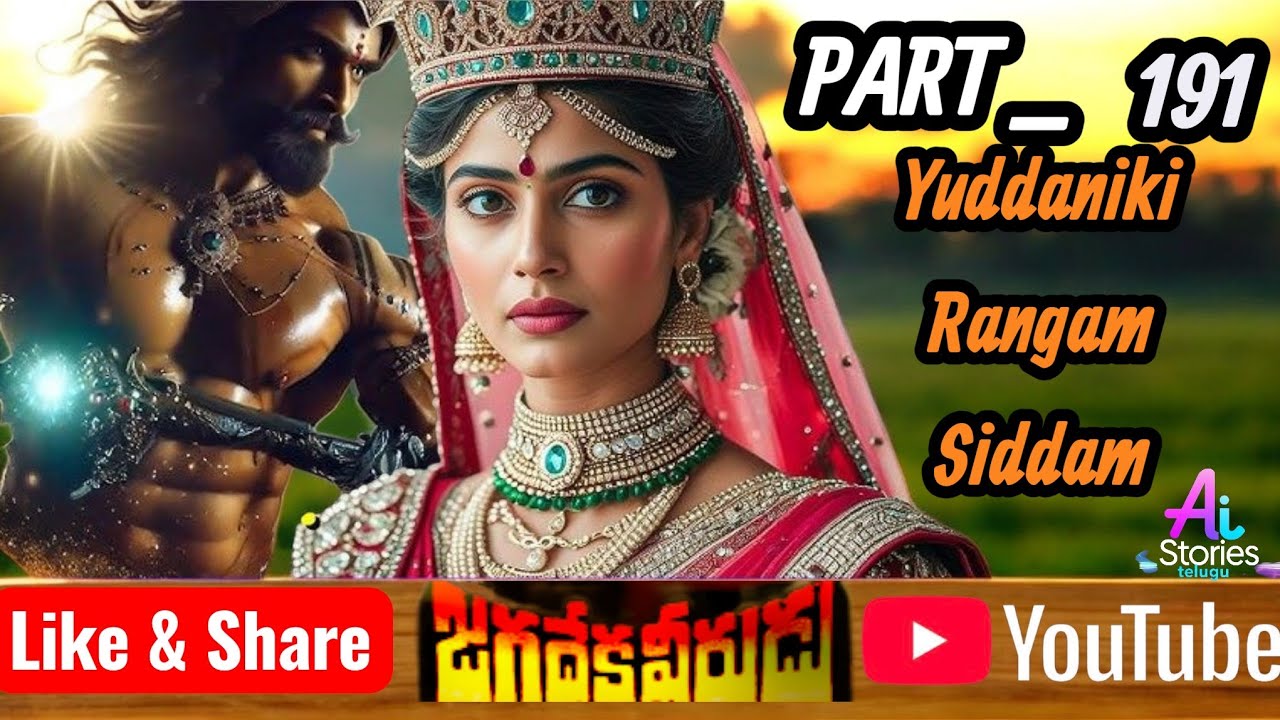 యుద్ధానికి రంగం సిద్ధం ||Part _191||Jagadekaveerudu||Aaravalistories||Subcribe youtube||Epic stories