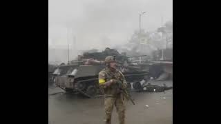ukrainealert Battle footage after skirmishes in Irpin, near Kyiv. March 3rd.
