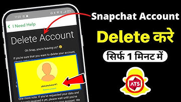 Snapchat Account Kaise Delete Kare 2022 | How To Delete Snapchat Account Permanently 2022