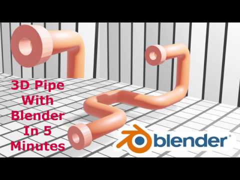 The Fastest Way to Model Pipe In 5 minutes Blender - YouTube