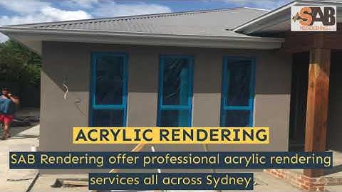 Acrylic Rendering Parramatta