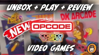 New ColecoVision Games | Unbox + Play + Review | Opcode