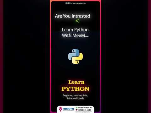 PYTHON | MeeM Virtual Partner | Online Education