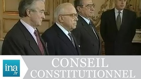 Les nouveaux membres du Conseil Constitutionnel - Archive vidéo INA