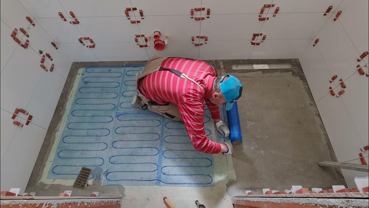 How to Lay Underfloor Heating Mats Prior to Tiling YouTube