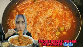 MUKBANG JAMUR ENOKI SUPER PEDAS ALA KOREA