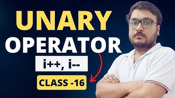 Unary Operators in C Language | Increment Decrement Operators | C Programming Tutorial in Hindi  016
