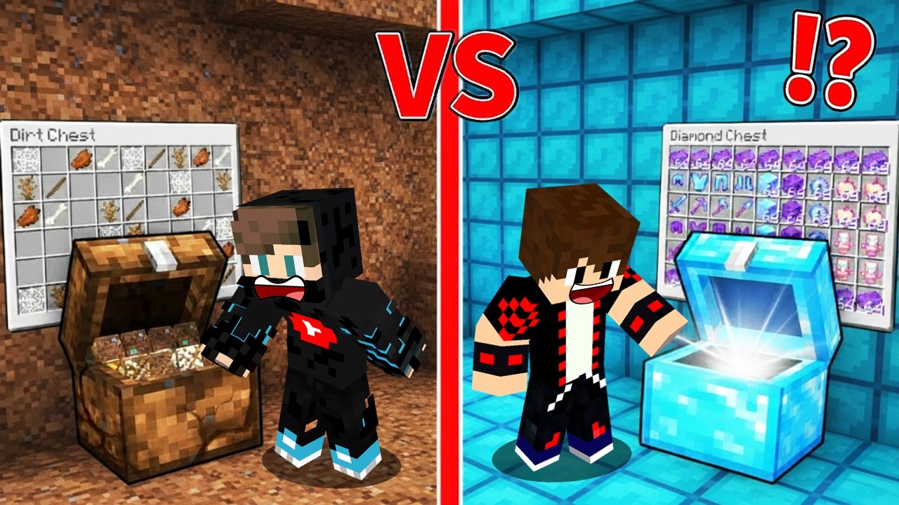 ماين كرافت : حـرب صناديق الحظ ولكن الدايموند ضد الديرت !!؟ 🔥😱