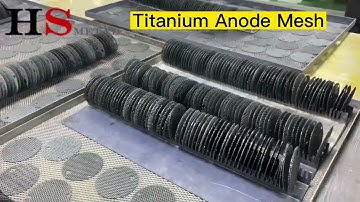 Titanium electrode mesh is used in sodium hypochlorite generators.