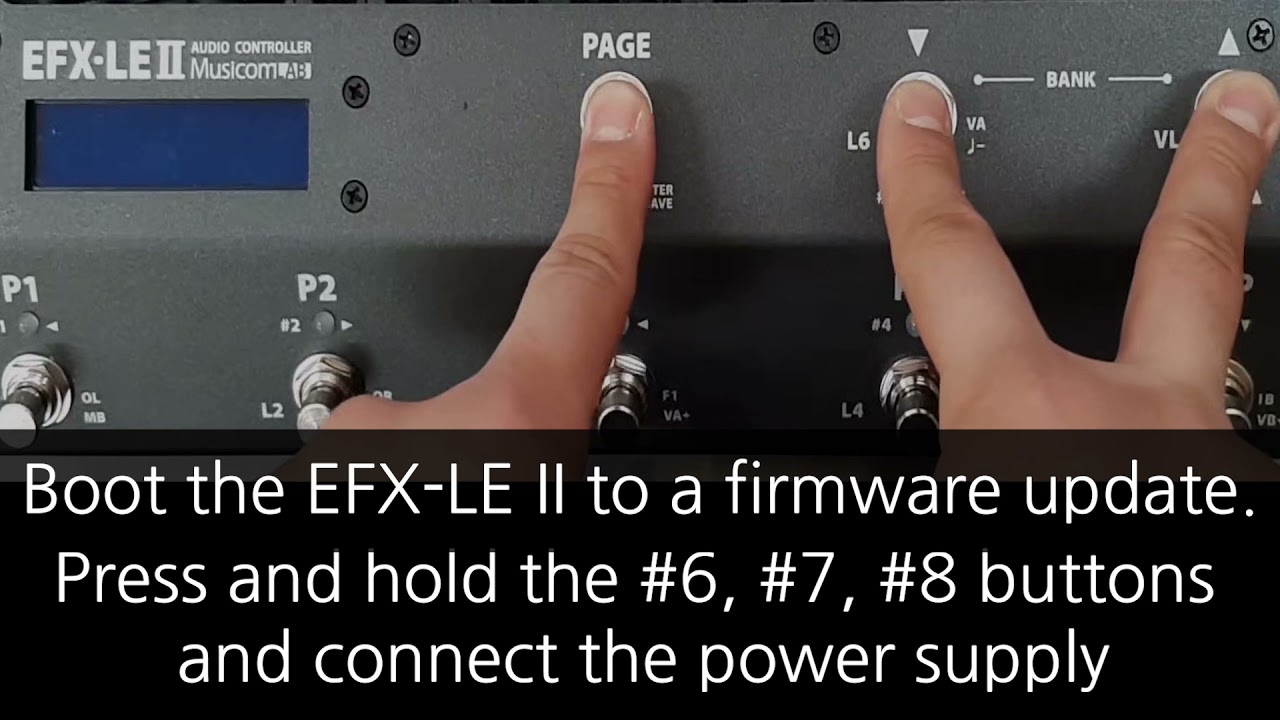 EFX-LEII - Firmware Update