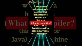 What is a Compiler? | Compiler kya hota hai? #programming #coding #studylearn