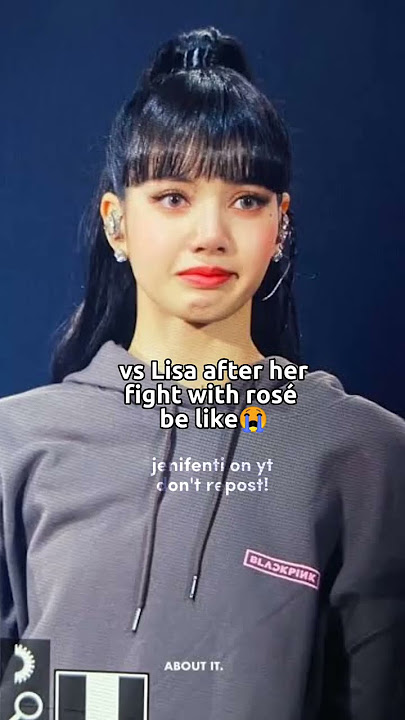 Lisa after her fight with rosé be like 😭🤣