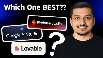 Which One IS BEST AI Coding Agent? Firebase Studio vs Google AI Studio vs Lovable