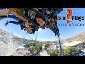 Riding rollercoasters at Six Flags Magic Mountain in California! (2018)