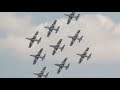 Frecce Tricolori - Italian Air Force aerobatic demonstration team at Air Tattoo 2018 4K