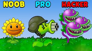 NOOB vs PRO vs HACKER - Plants vs. Zombies