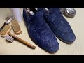 [ASMR] Restoration and clean suede loafers Henderson