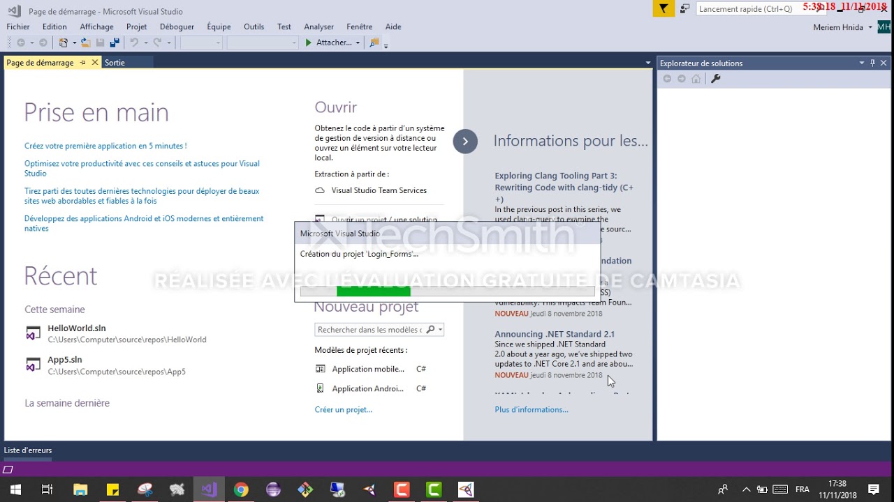 Développement Mobile avec Visual Studio 2017 et Xamarin.Forms - YouTube