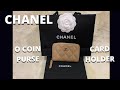 Unboxing - CHANEL O COIN PURSE / CARD HOLDER ! Beige Quilted Caviar Leather with Zip Closure