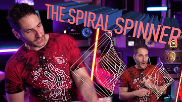 Watch This Art Piece Come Alive! KINETIC SPIRAL SPINNER