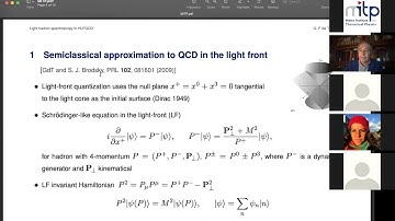 Day 6, part 5: Light hadron spectroscopy: superconformal quantum mechanics and its hologr. embedding
